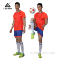 Ucuz futbol spor giyim kısa kollu takım futbol forması